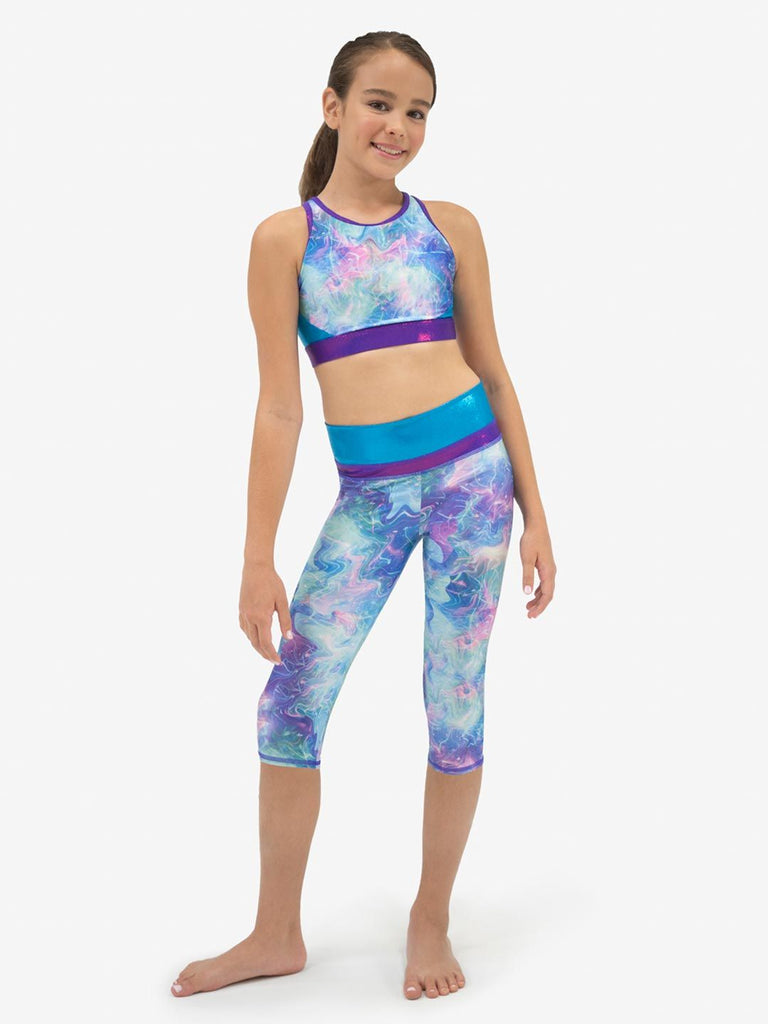 Justice Girls Radial Dye Print Dance and Gymnastics Legging, Sizes XS-XL -  Walmart.com